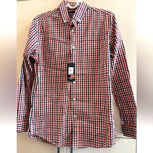 Connor Men's  Checkered cotton Long Sleeve Collared Button Up Shirt Size XS